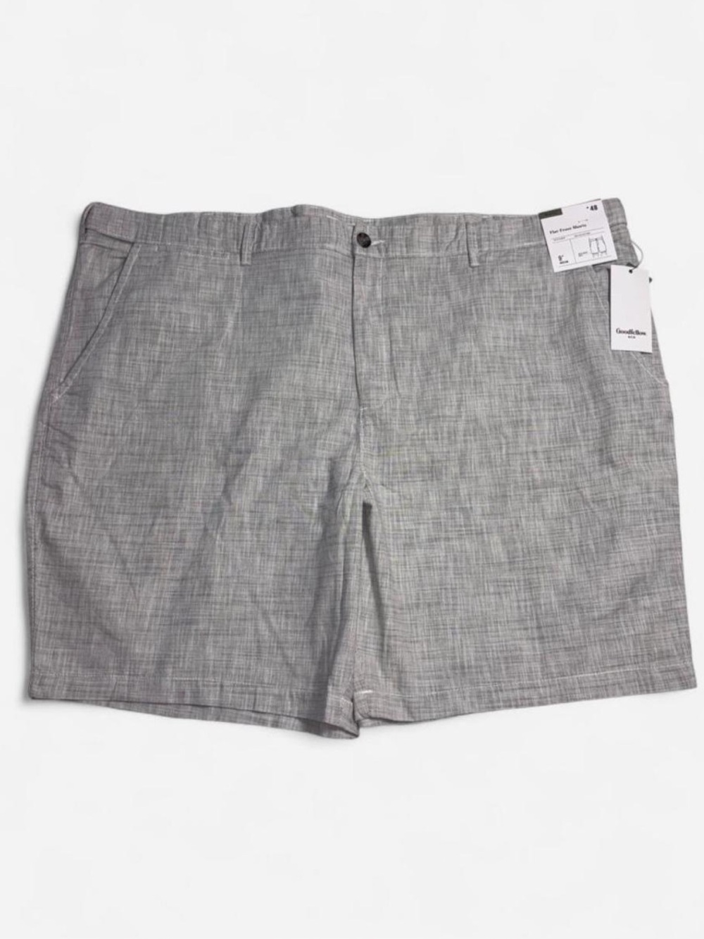 Goodfellow & Co Men’s Gray Flat-Front Shorts - Men’s 48”
